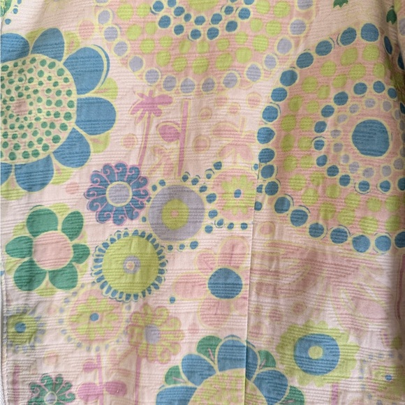 Vintage Marc Jacobs Mod Green Floral Pattern Trench Coat - Picture 5 of 8